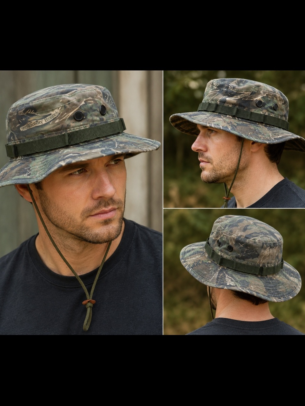 Rothco Woodland smoky branch Camo bucket,Boonie Hat
